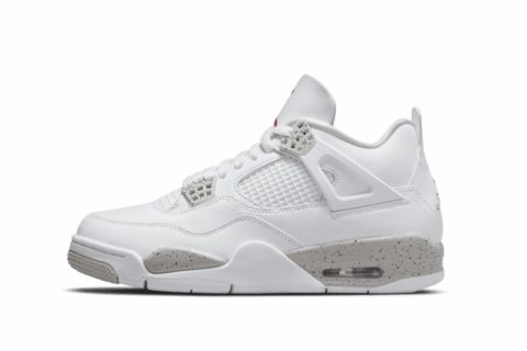 Nike Air Jordan 4 Retro White Oreo Sneakers Wit