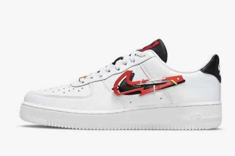 Nike Air Force 1 Low '07 Premium Sneakers Wit-Zwart