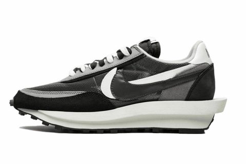 Nike x Sacai x Fragments LD Waffle Sneakers Zwart