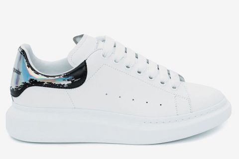 Alexander McQueen Oversized Sneakers Wit-Zilver