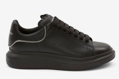 Alexander McQueen Oversized Sneakers Zwart-Zilver