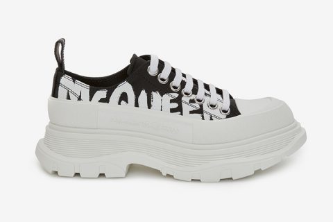 Alexander McQueen tread slick dames sneakers wit/zwart -01