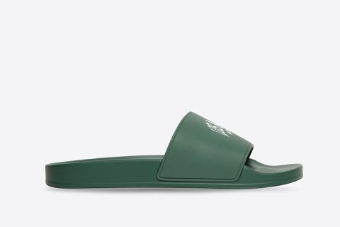 Balenciaga Pool LOS ANGELES Slippers Groen