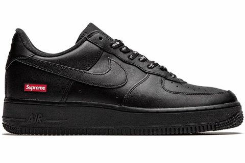 Nike Air Force 1 Low X Supreme Sneakers Zwart