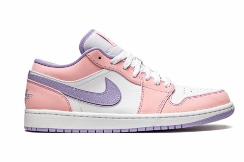 Nike air jordan low 1 dames sneakers - pastel roze