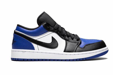 Nike Air Jordan 1 Low Sneakers Donkerblauw-Zwart