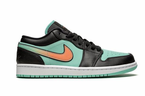 Nike Air Jordan 1 Low SE Sneakers Groen-Zwart