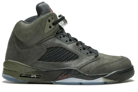 Nike Air Jordan 5 Retro Fear Pack Sneakers Donkergroen