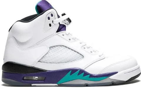 Nike Air Jordan 5 Retro Grape Sneakers Wit-Paars