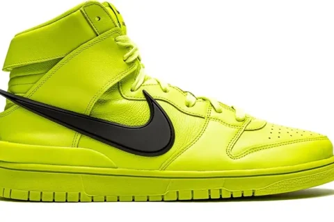 Nike Dunk High x Ambush Sneakers Flash Lime