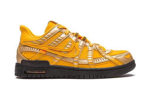 Nike Dunk Low X Off White Sneakers Geel