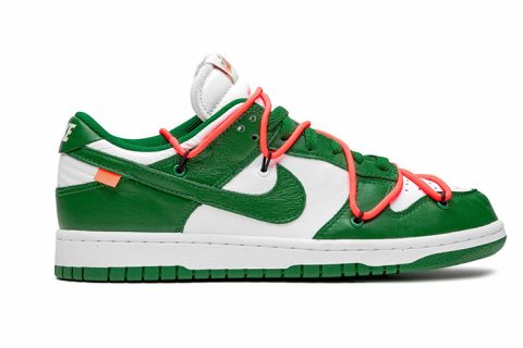Nike Dunk Low X Off White Sneakers Groen-Wit