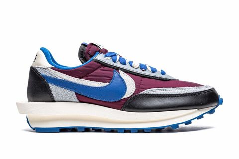 Nike x Sacai x Fragments LD Waffle Sneakers Blauw-Wit