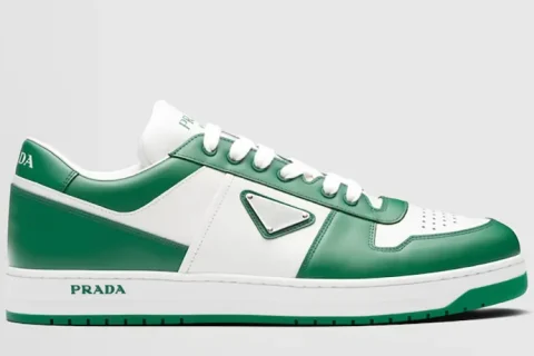 Prada Downtown Sneakers Groen-Wit