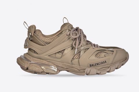 Balenciaga Track Trainers Recycled Sole Beige