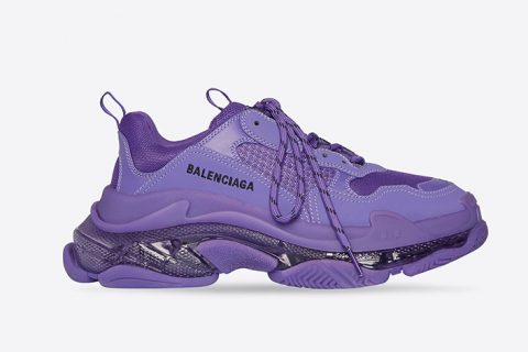 Balenciaga Triple S Clear Sole Paars
