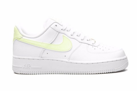 Nike air force 1 07 dames sneakers wit/lichtgeel