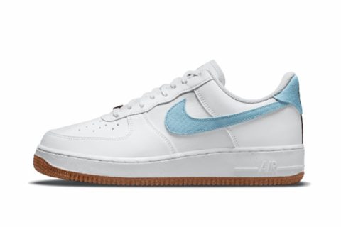 Nike Air Force 1 Low 07 LV8 Indigo Sneakers Wit-Blauw