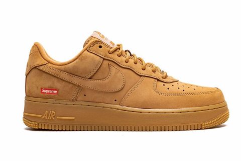 Nike Air Force 1 Low SP Supreme Wheat Sneakers Bruin