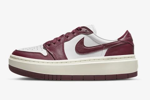 Nike Air Jordan 1 low Elevate Sneakers Donkerrood-Wit
