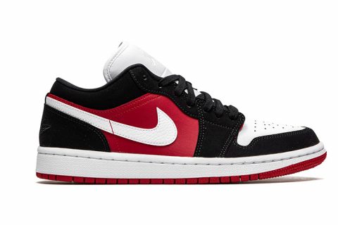 Nike Air Force 1 Low Sneakers Zwart-Rood