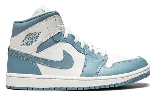 Nike Air Jordan 1 High Sneakers Blauw-Wit