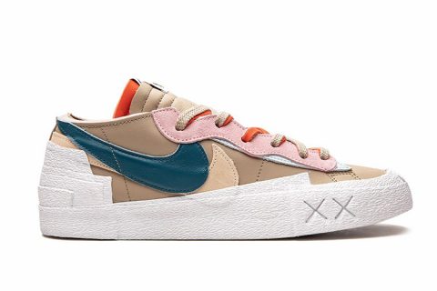 Nike X Kwas X Sacai Blazer Low Sneakers Beige