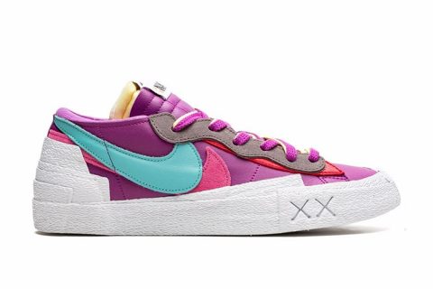 Nike X Kwas X Sacai Blazer Low Sneakers Paars