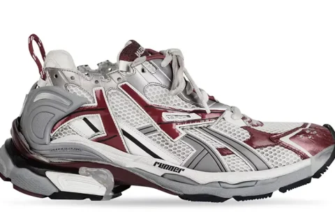 Balenciaga Runner Sneakers Grijs-Donkerrood