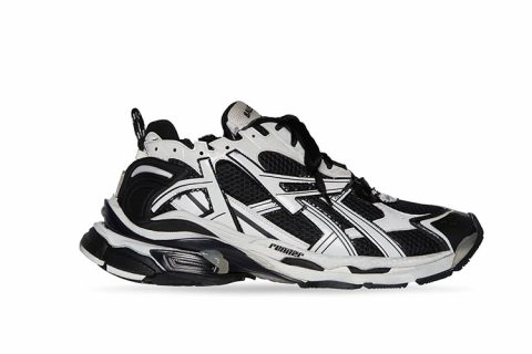 Balenciaga Runner Sneakers Zwart-Wit