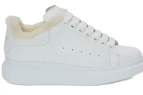 Alexander McQueen Oversized Bont Sneakers Wit