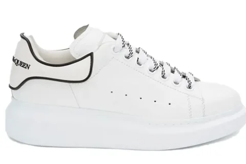 Alexander McQueen Oversized Sneakers Wit-Zwart
