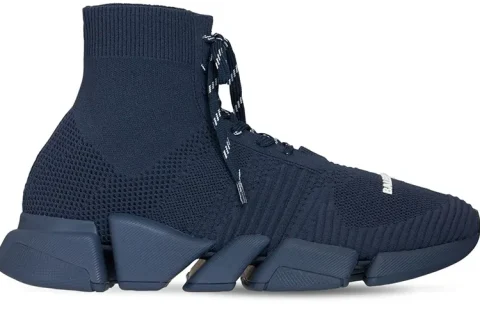 Balenciaga Speed Trainers 2.0 Lace Up Donkerblauw