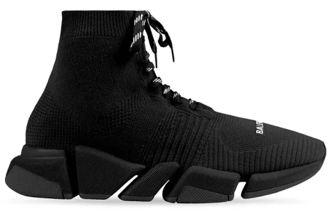 Balenciaga Speed Trainers 2.0 Lace Up Zwart