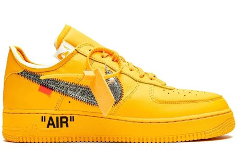 Nike Air Force 1 Low 1 X Off-White Sneakers Geel