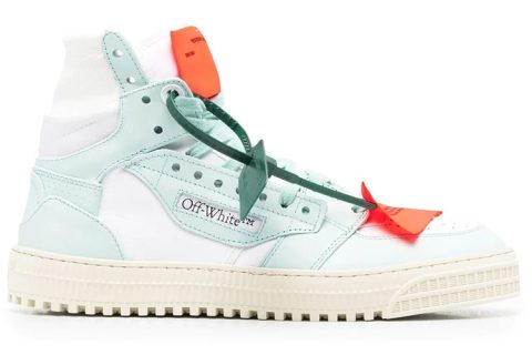 Off-White Court High 3.0 Sneaker Wit-Aquablauw