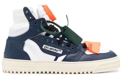 Off-White Court High 3.0 Sneaker Wit-Donkerblauw