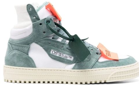 Off-White Court High 3.0 Sneaker Wit-Groen