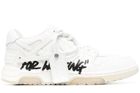 Off-White Out Of Office Low Sneaker Wit-Zwart