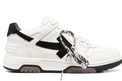 Off-White Out Of Office Low Sneaker Wit-Zwart