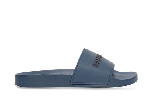 Balenciaga Pool Slippers Donkerblauw