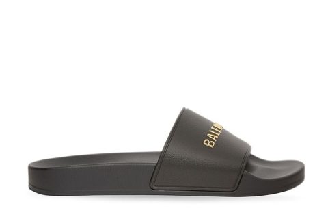 Balenciaga Pool Slippers Zwart-Goud