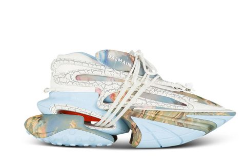 Balmain Unicorn Sneakers Wit-Blauw