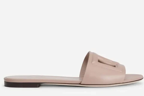 Dolce & Gabbana Bianca Slippers Lichtroze