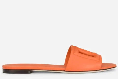 Dolce & Gabbana Bianca Slippers Oranje