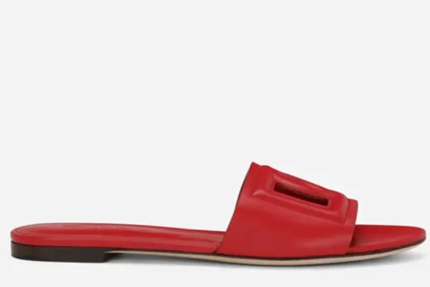 Dolce & Gabbana Bianca Slippers Rood