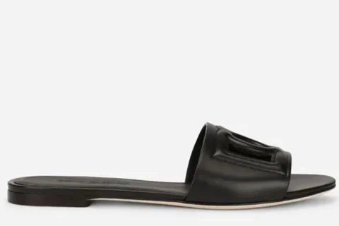 Dolce & Gabbana Bianca Slippers Zwart