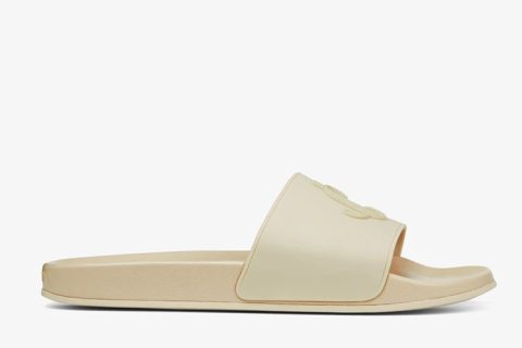 Jimmy Choo Port Slippers Beige