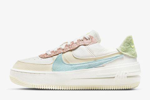 Nike Air Force 1 Low PLT.AF.ORM. Dames Sneakers – wit/crème