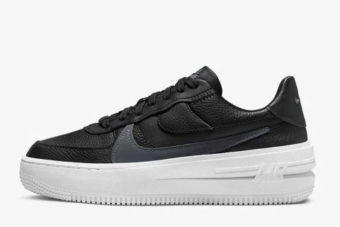 Nike Air Force 1 Low PLT.AF.ORM. Dames Sneakers – zwart/wit